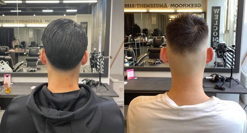 フェード&スキンフェードの男性