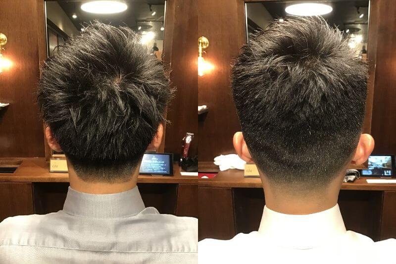 ツーブロック　バック