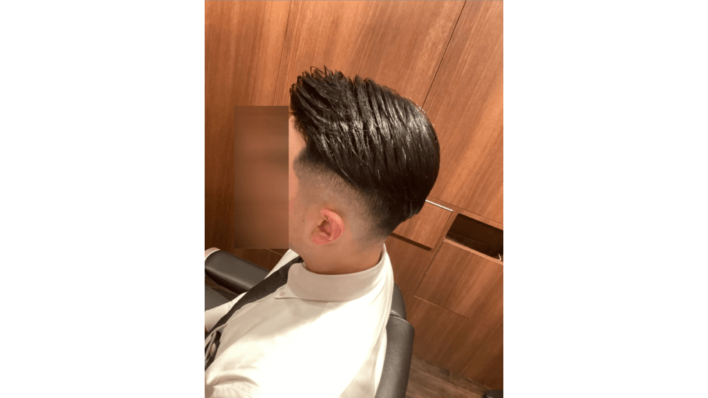 ツーブロック×フェード×七三