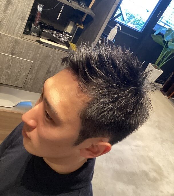 スパイキーショート×刈り上げ