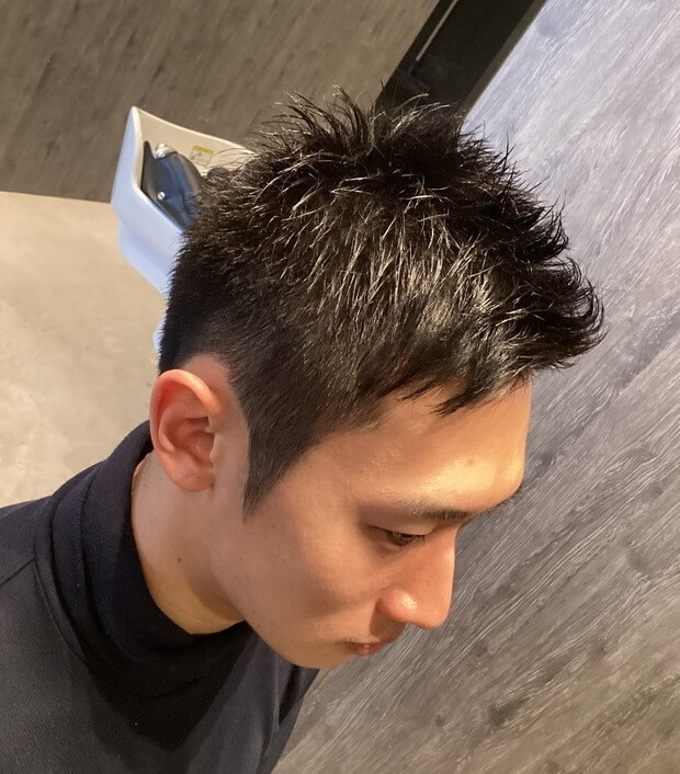 スパイキーショート×刈り上げ