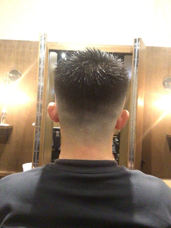 フェード×クロップ×アップバング3