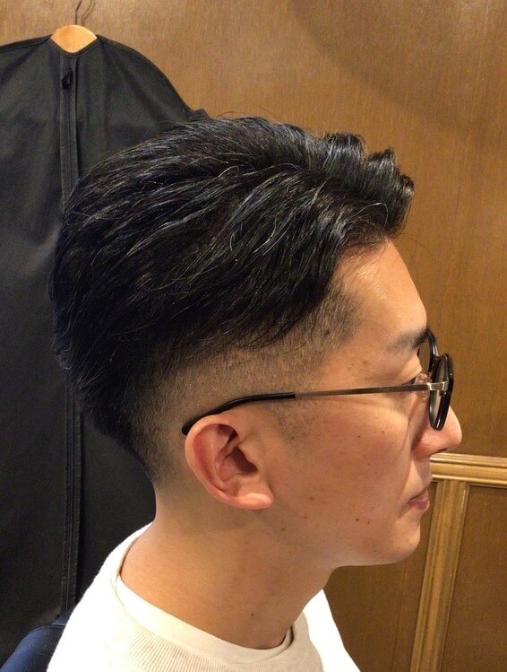 ツーブロック×アップバング2