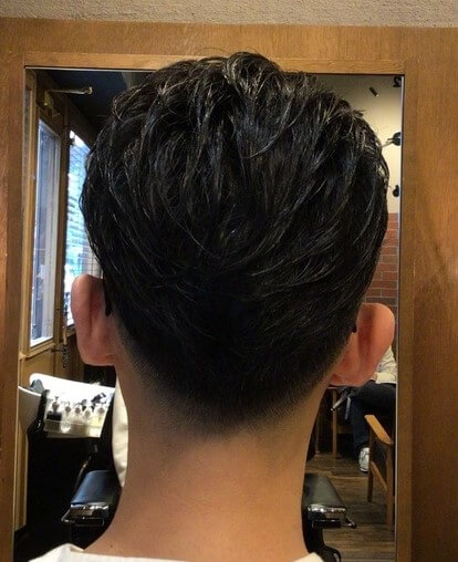 ツーブロック×アップバング3