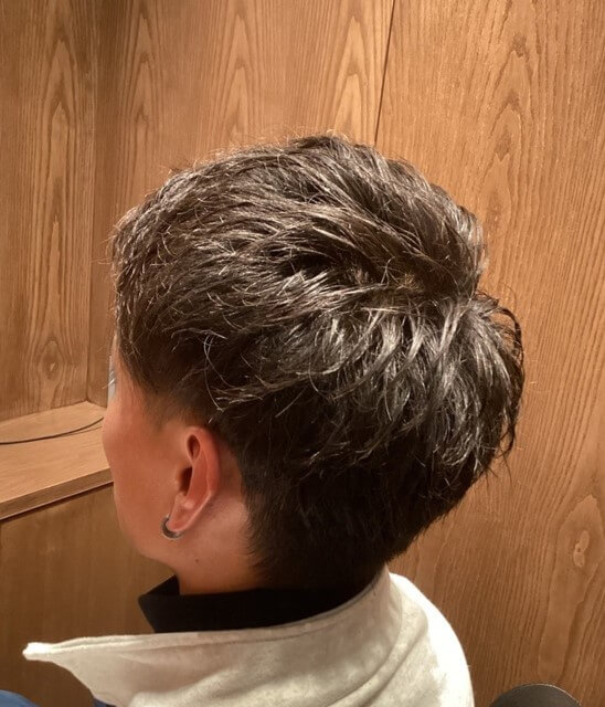 ツーブロック×アップバング2