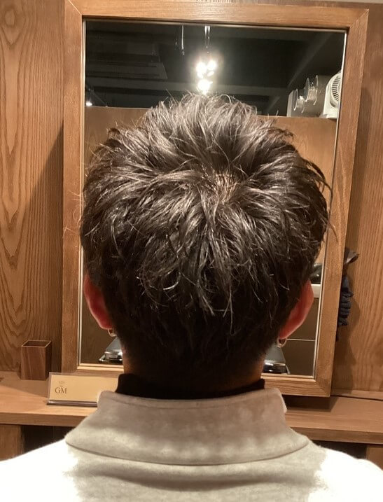 ツーブロック×アップバング3