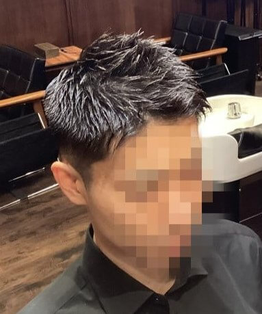 刈り上げ×無造作ヘア1